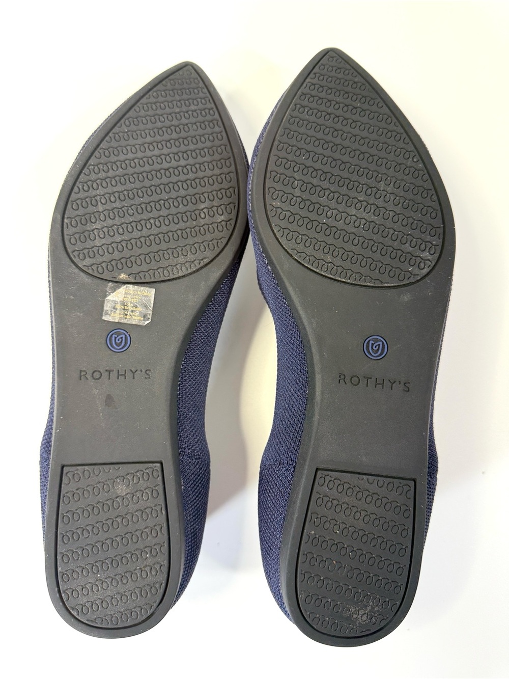 Rothy’s the Point Women’s Flats in Navy - Picture 8 of 12